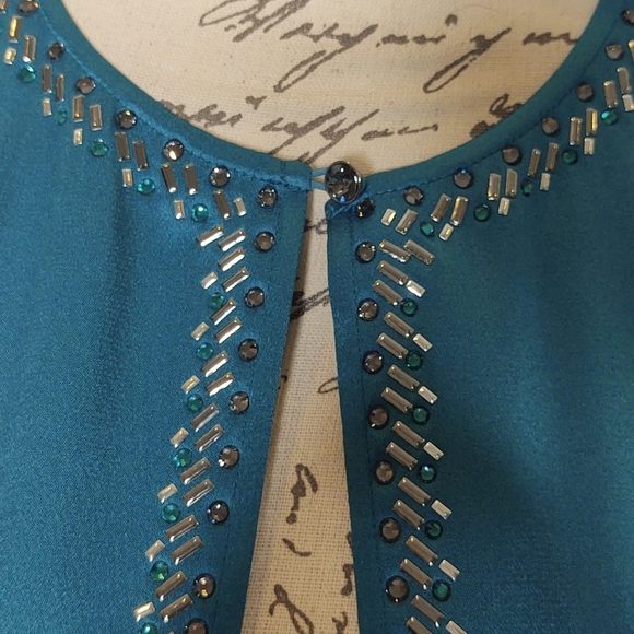 St. John Embellished Cape, Size L - Picture 4 of 11